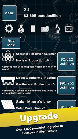 Idle Power [MOD: много энергии и быстрый прогресс] Screenshot 3