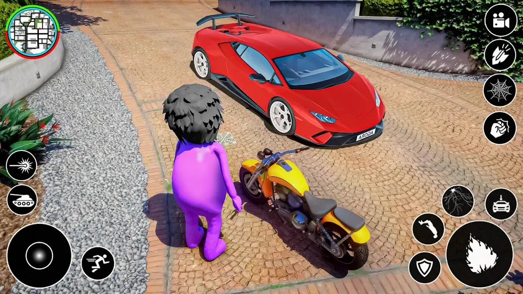 Blue Hero Gangster City Mafia [MOD: безлимитные деньги и оружие] Screenshot 1