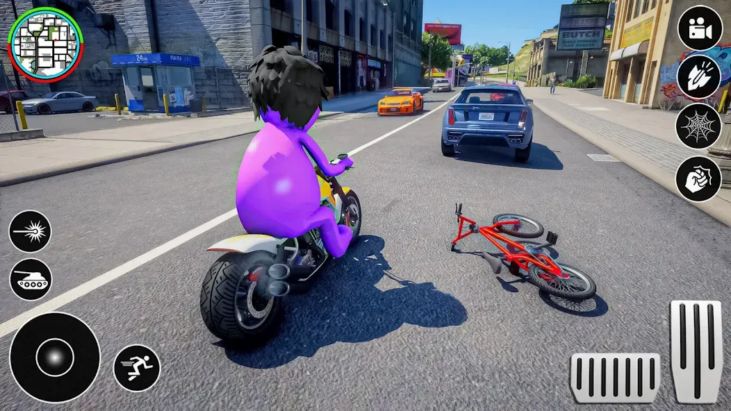 Blue Hero Gangster City Mafia [MOD: безлимитные деньги и оружие] Screenshot 2
