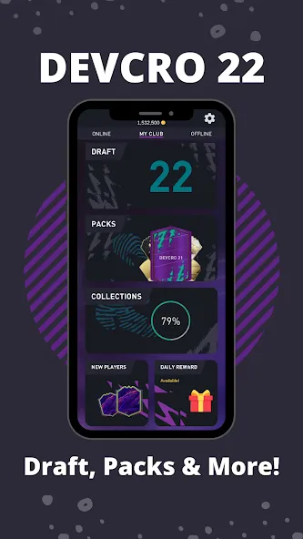 DEVCRO 22 - Draft, Packs [MOD: безлимитные монеты и открыты паки] Screenshot 1