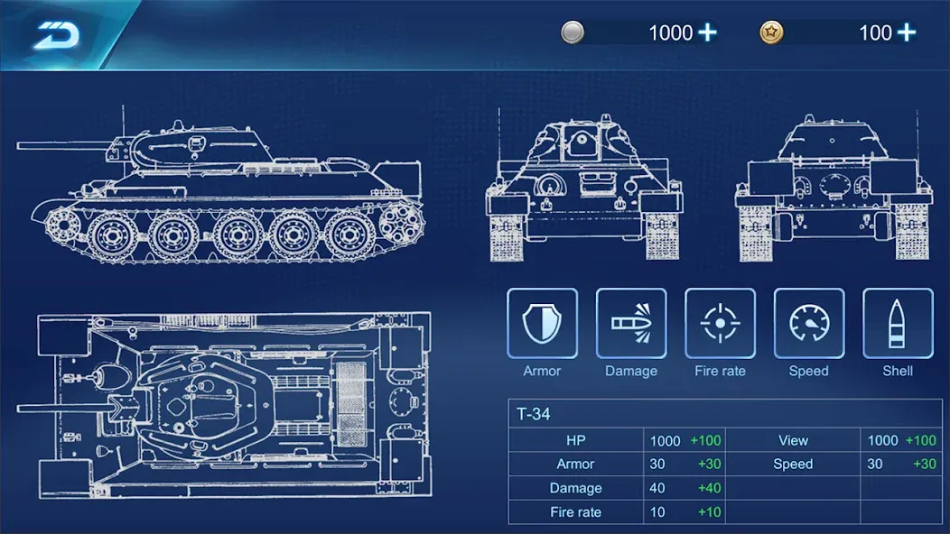 Ace Tank [MOD: безлимитные деньги и мощные танки] Screenshot 2