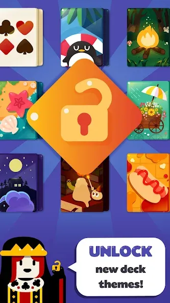 Solitaire: Decked Out [MOD: безлимитные подсказки и отмены ходов] Screenshot 2