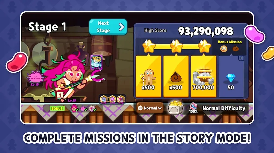 CookieRun: OvenBreak [MOD: безлимитные кристаллы и энергия] Screenshot 3