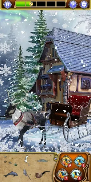 Hidden Object: Winter Wonder [MOD: безлимитные подсказки и открыты все сцены] Screenshot 5