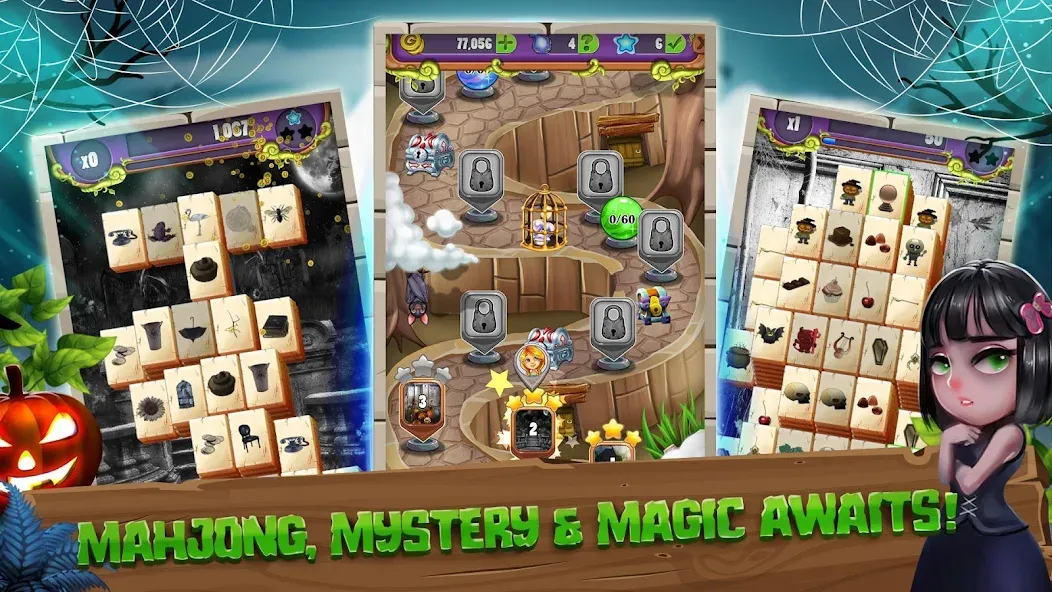 Mahjong: Secret Mansion [MOD: безлимитные монеты и открыты все уровни] Screenshot 1
