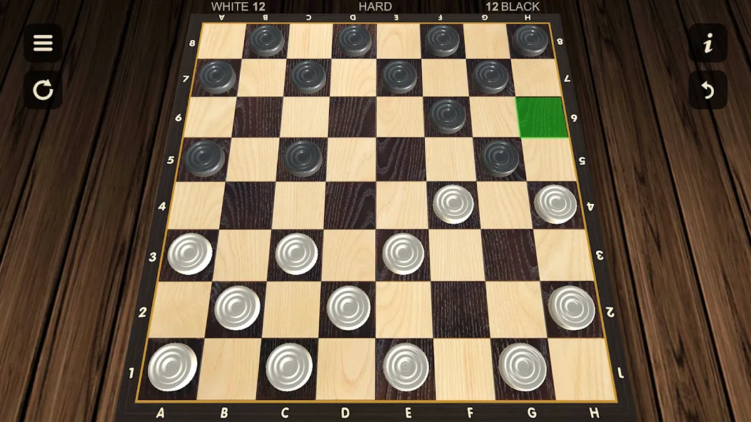 Checkers - Two player [MOD: игра вдвоём без ограничений] Screenshot 1