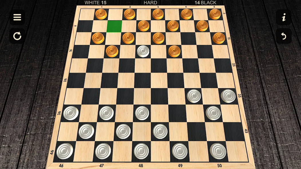 Checkers - Two player [MOD: игра вдвоём без ограничений] Screenshot 2
