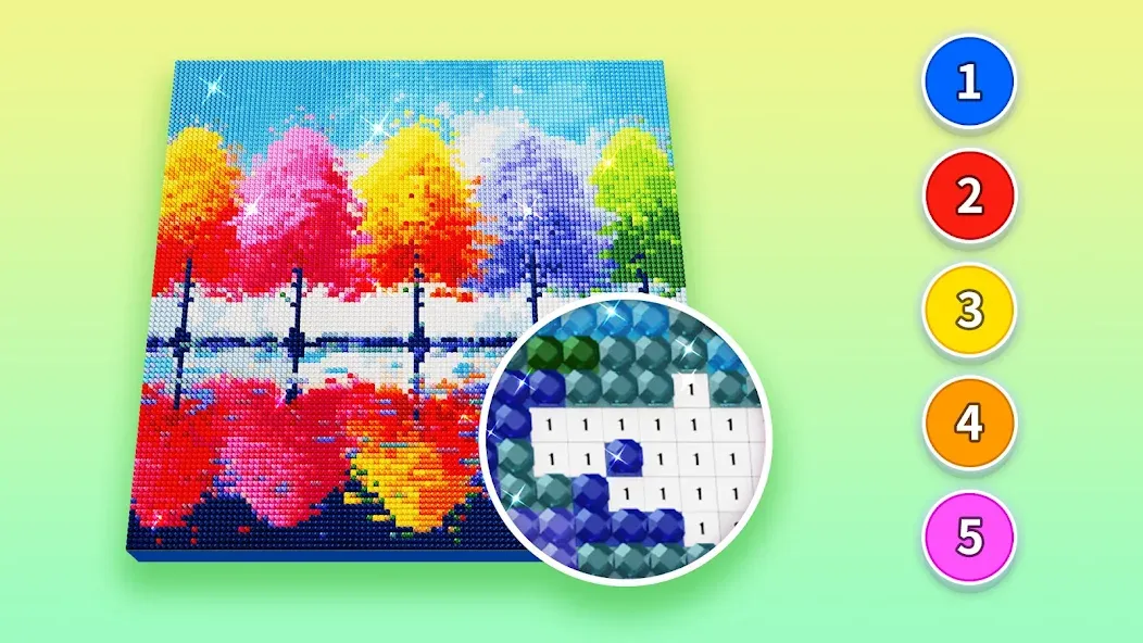 Diamond Painting by Number [MOD: безлимитные алмазы и все наборы] Screenshot 2