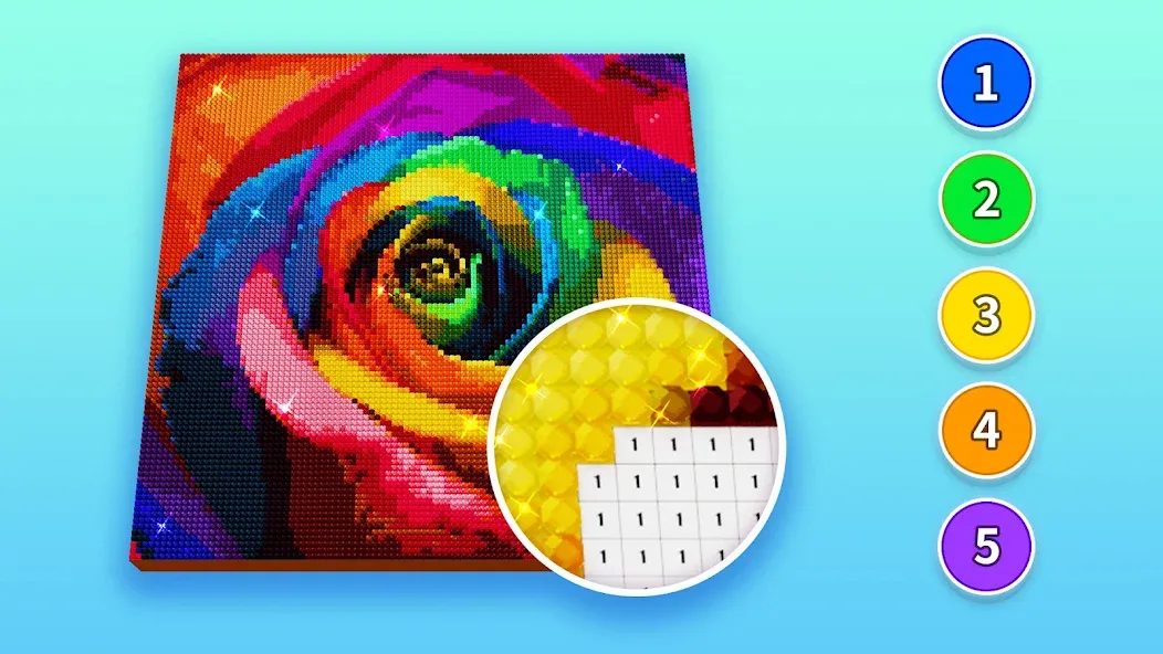 Diamond Painting by Number [MOD: безлимитные алмазы и все наборы] Screenshot 3
