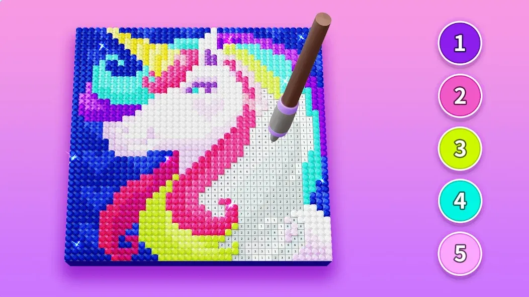 Diamond Painting by Number [MOD: безлимитные алмазы и все наборы] Screenshot 4