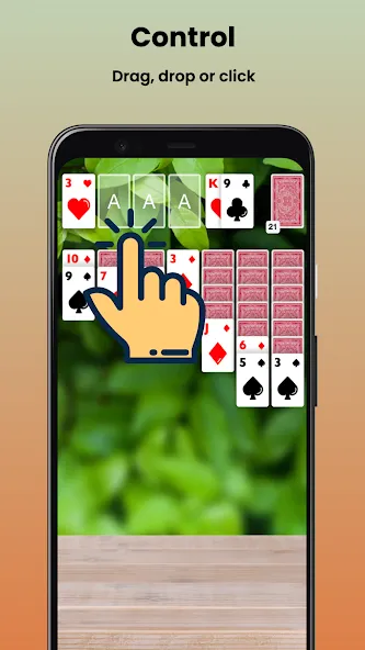 Klondike Solitaire Offline [MOD: подсказки без ограничений и отмена ходов] Screenshot 3