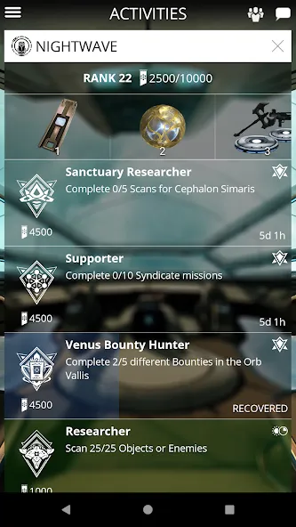 Warframe Companion [MOD: все функции разблокированы] Screenshot 2