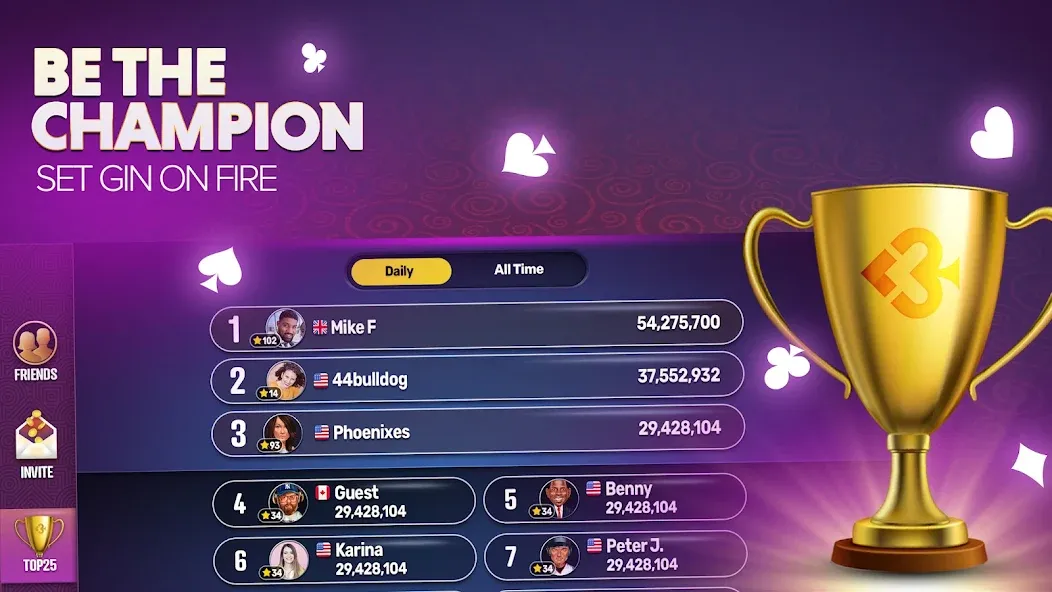 Gin Rummy Extra - Online Rummy [MOD: безлимитные монеты и премиум-функции] Screenshot 5