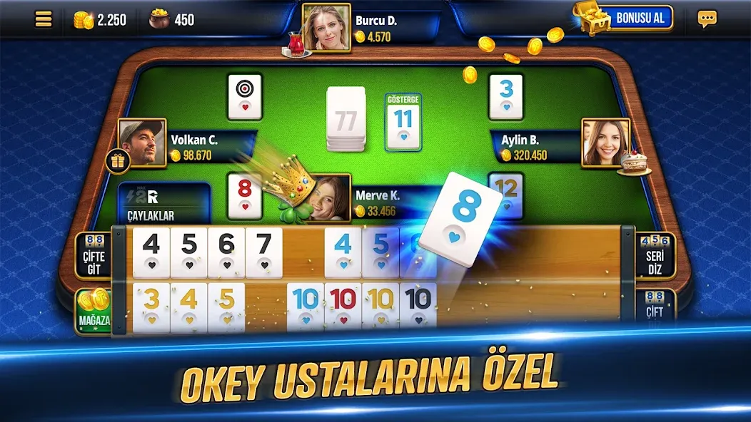 Tekel Okey [MOD: безлимитные монеты и подсказки] Screenshot 1