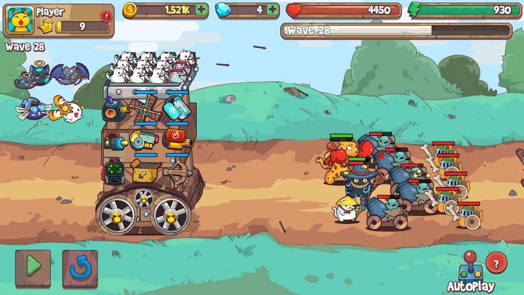 CatnRobot Idle TD: Battle Cat [MOD: безлимитные деньги и усиленные башни] Screenshot 5
