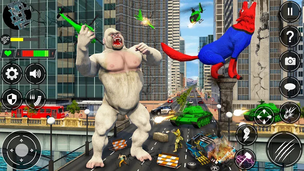 Giant Gorilla Bigfoot Monster [MOD: безлимитные деньги и усиленная атака] Screenshot 4