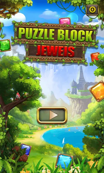 Puzzle Block Jewels [MOD: без рекламы и бесконечные подсказки] Screenshot 1
