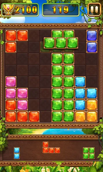 Puzzle Block Jewels [MOD: без рекламы и бесконечные подсказки] Screenshot 3