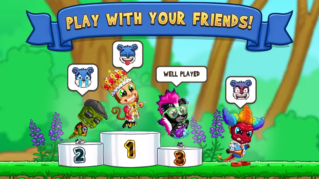 Fun Run 3 - Multiplayer Games [MOD: без рекламы и все персонажи открыты] Screenshot 2