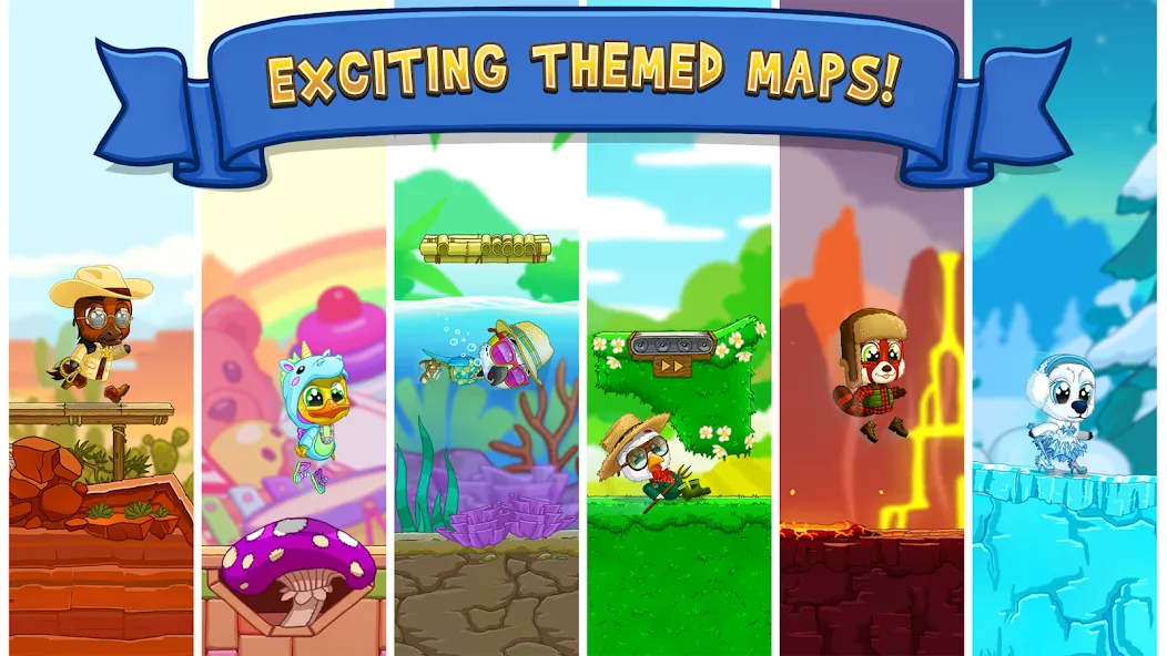 Fun Run 3 - Multiplayer Games [MOD: без рекламы и все персонажи открыты] Screenshot 3