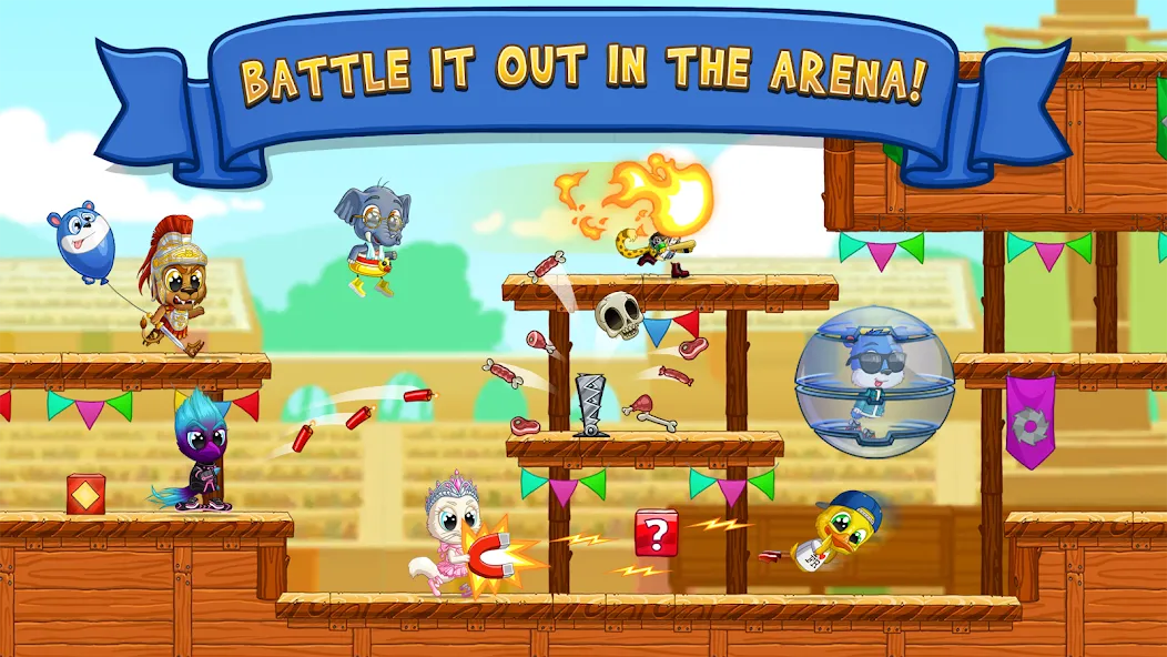 Fun Run 3 - Multiplayer Games [MOD: без рекламы и все персонажи открыты] Screenshot 5