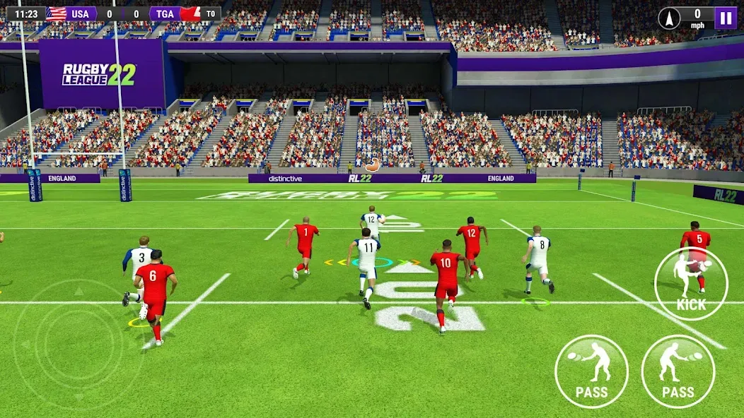 Rugby League 22 [MOD: безлимитные деньги и все команды открыты] Screenshot 1