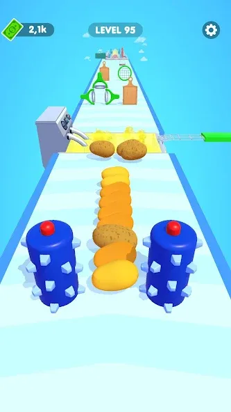 Potato Rush [MOD: безлимитные монеты и ускоренная прокачка] Screenshot 2
