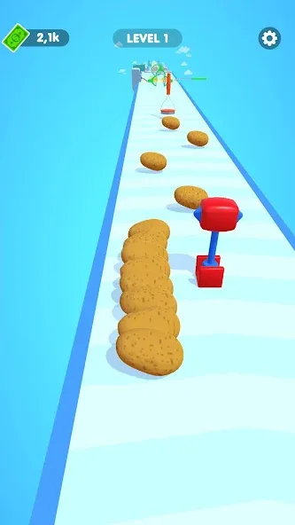 Potato Rush [MOD: безлимитные монеты и ускоренная прокачка] Screenshot 5