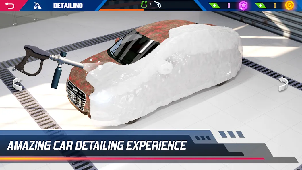 Car Detailing Simulator 2023 [MOD: безлимитные деньги и все машины] Screenshot 1