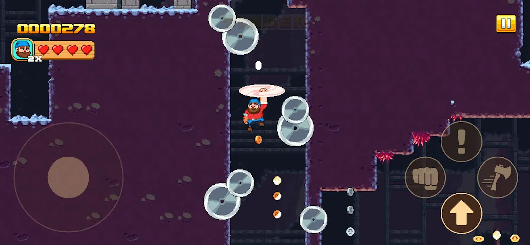Timberman The Big Adventure [MOD: открыты все уровни и герои] Screenshot 1