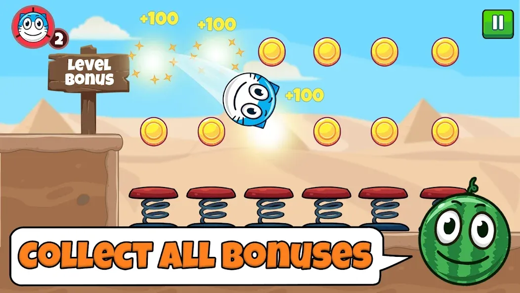Red Ball Roller [MOD: бесконечные жизни и все уровни открыты] Screenshot 5