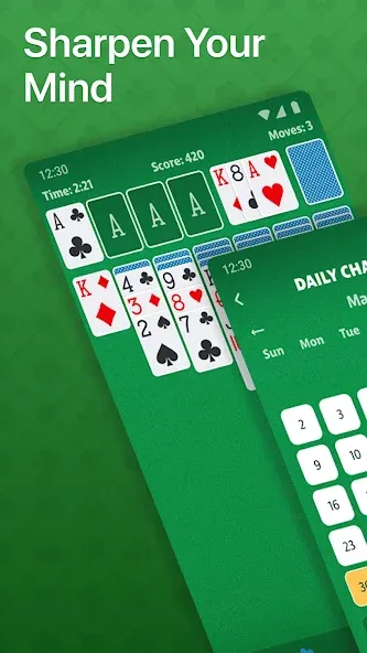 Solitaire - Classic Card Game [MOD: без рекламы и подсказки доступны] Screenshot 2