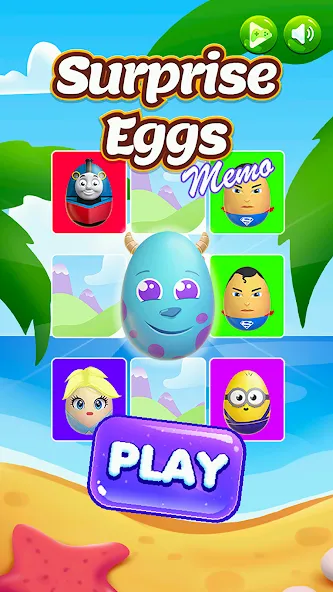 Surprise Eggs Memory [MOD: открыты все уровни и призы] Screenshot 1