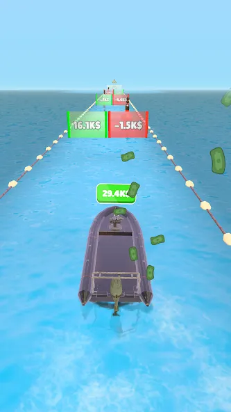 Boat Evolution [MOD: безлимитные деньги и топливо] Screenshot 1