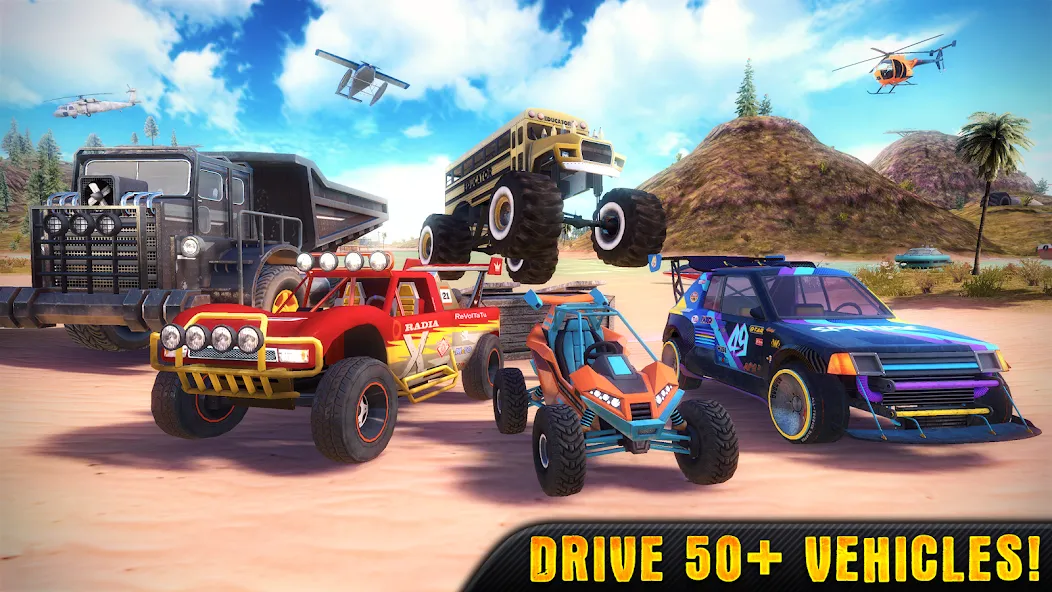 OTR - Offroad Car Driving Game [MOD: безлимитные деньги и топливо] Screenshot 1