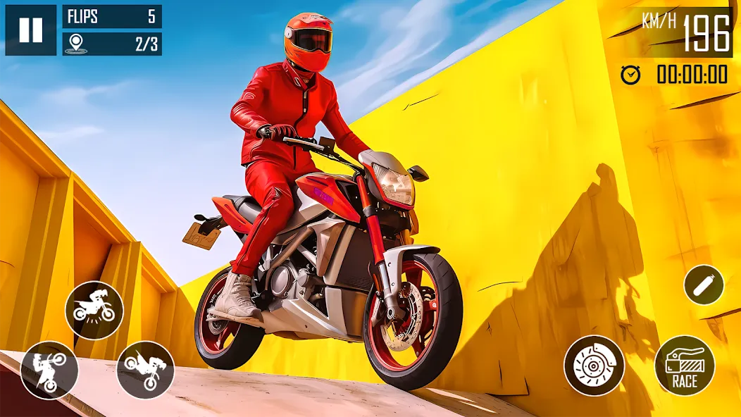 Ultimate Bike Stunt: Bike Game [MOD: безлимитные деньги и топливо] Screenshot 3