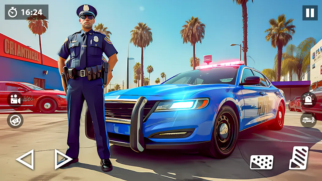 US Police Car Transporter Game [MOD: безлимитные деньги и все машины] Screenshot 1