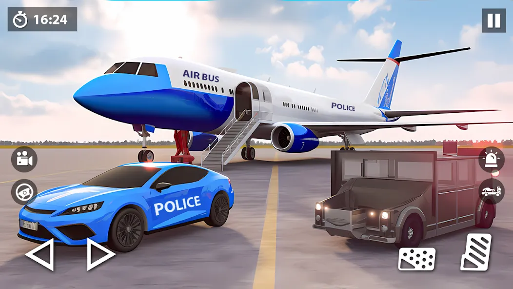 US Police Car Transporter Game [MOD: безлимитные деньги и все машины] Screenshot 2