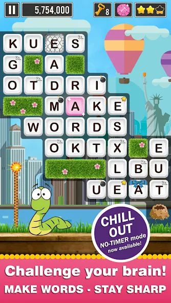 Word Wow Around the World [MOD: безлимитные подсказки и жизни] Screenshot 1