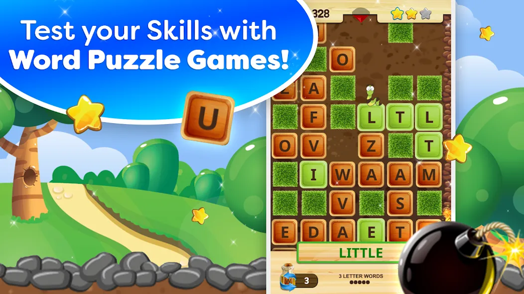 Word Wow - Brain training fun [MOD: много подсказок и бонусов] Screenshot 2