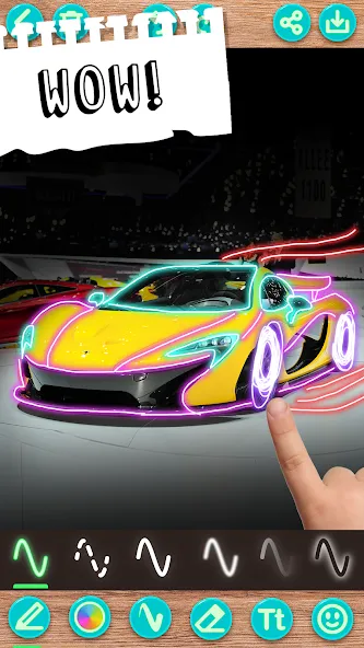 Draw Doodle - Kids drawing [MOD: разблокированы все инструменты рисования] Screenshot 3