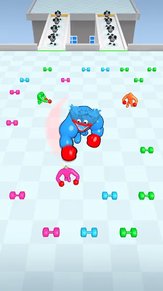 Punchy Race: Run &amp; Fight Game [MOD: безлимитные деньги и энергия] Screenshot 3