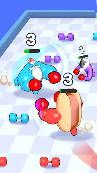 Punchy Race: Run &amp; Fight Game [MOD: безлимитные деньги и энергия] Screenshot 4