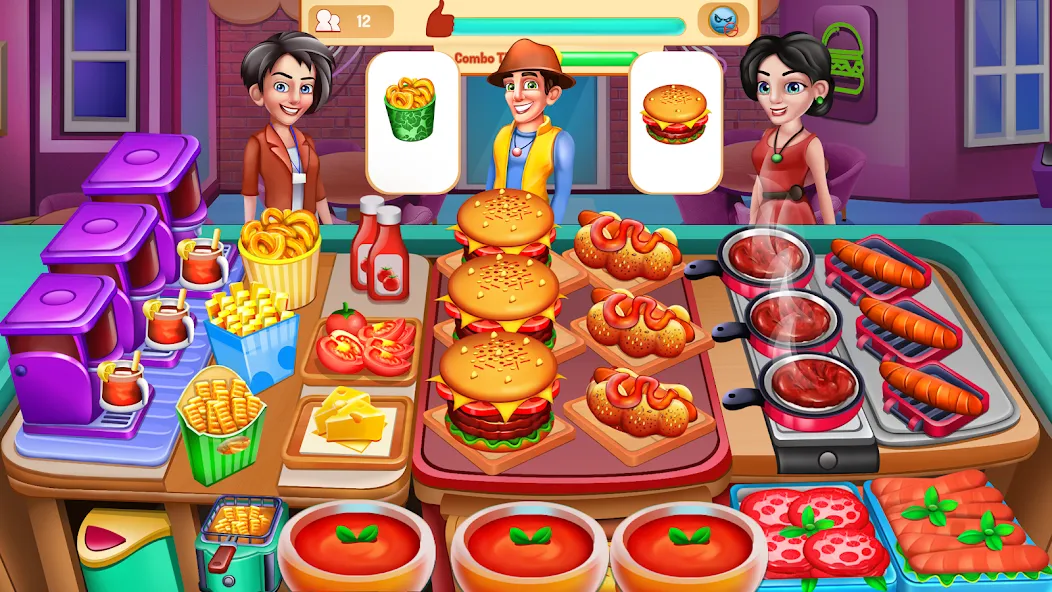 Cooking Food: Time Management [MOD: безлимитные монеты и энергия] Screenshot 1