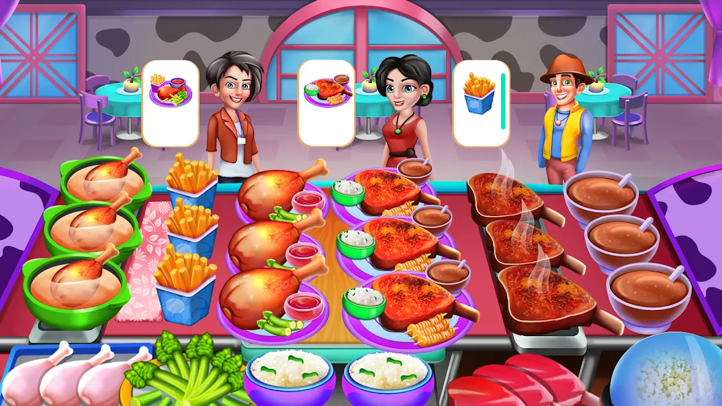Cooking Food: Time Management [MOD: безлимитные монеты и энергия] Screenshot 2