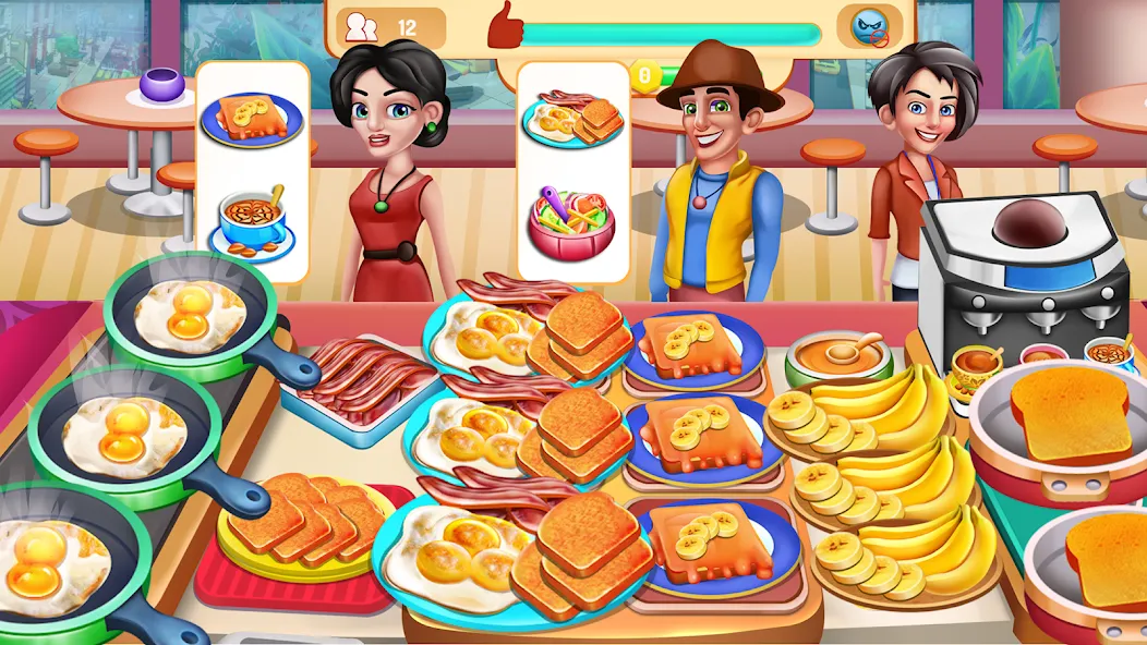 Cooking Food: Time Management [MOD: безлимитные монеты и энергия] Screenshot 3