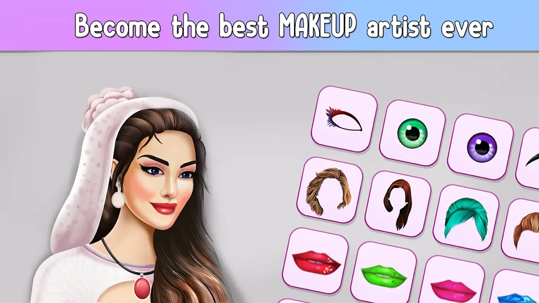 Fashion Stylist Makeup Dressup [MOD: безлимитные деньги и все наряды] Screenshot 3