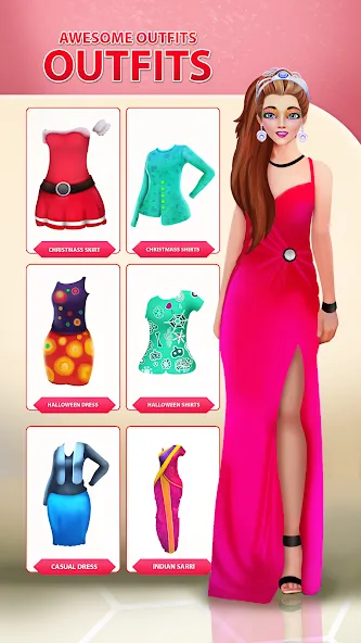 Girls Dress Up: Makeup Games [MOD: безлимитные монеты и все наряды] Screenshot 4