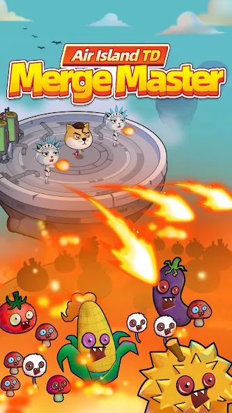 Merge Weapons：Air Island TD [MOD: много денег и ресурсов] Screenshot 1