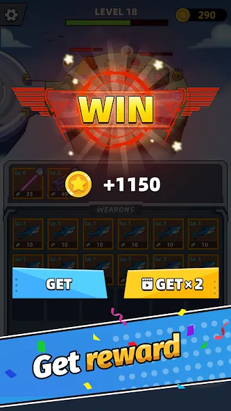 Merge Weapons：Air Island TD [MOD: много денег и ресурсов] Screenshot 5